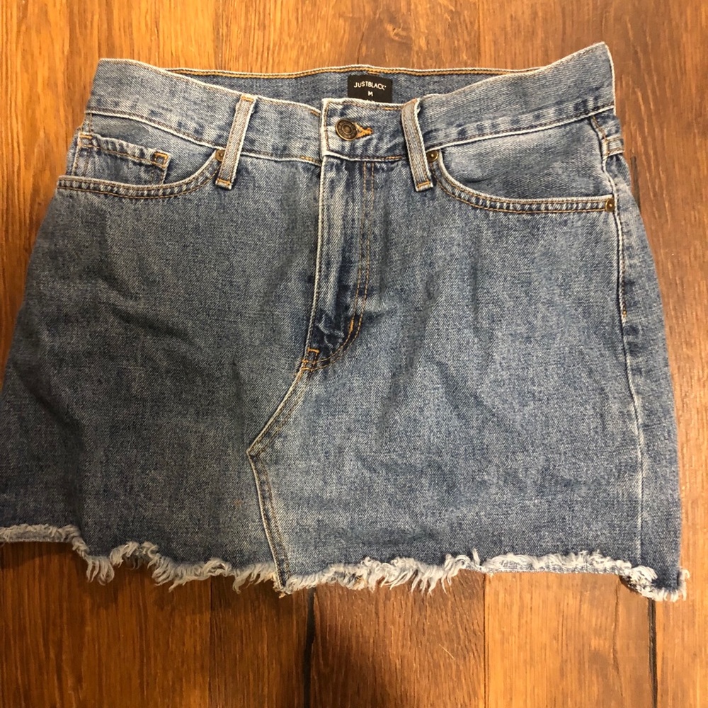 Denim mini skirt
